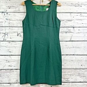 CDC Women's Sleeveless Above Knee Cocktail Green Dress [Size 8] Made‎ in USA